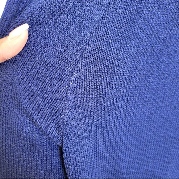 St. John Evening by Marie Gray Blue Knit Pants Size 6 - Picture 2 of 16